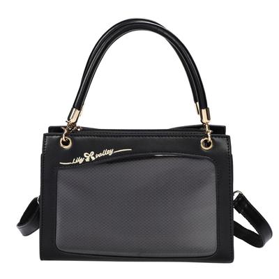 Harujio Ita Pearl Ribbon Shoulder Otaku Blue Bag, Small, Mini, Bag, Stylish, Cute, Handbag, 2-Way, Bag, Popular, Black, White, (Black)