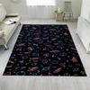 Arcade Stars Bowling Alley Carpet 90s Arcade Retro Rug Non-Slip Home Theater Movie Room Floor Mat Gamer Room Décor Retro Gift