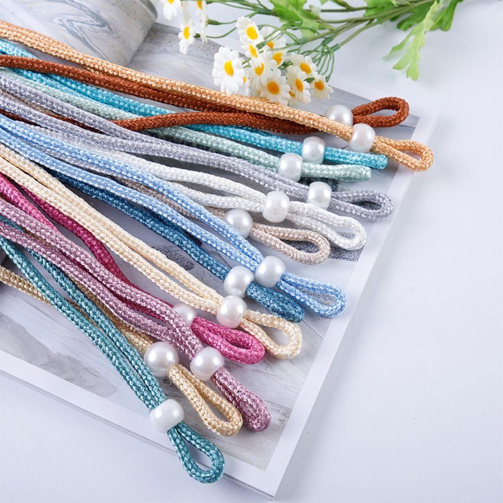 With Strap Pearl Curtain Clip Small Pearl Pearl Rope Buckle Clips Curtain Holders Curtain Decor