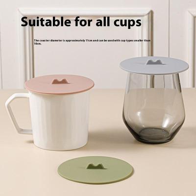 Silicone Cup Lid Heat Resistant Leak-proof Sealed Coffee Mug Protection Cover Household Drinkware Accessories