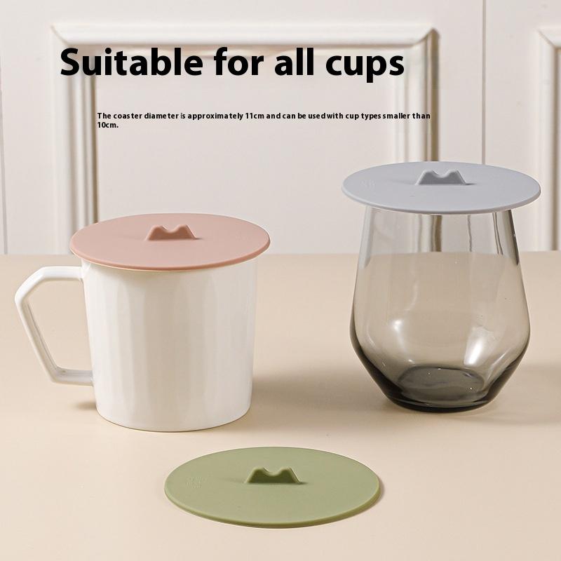 Silikonbecherdeckel Hitzebeständig Auslaufsicher Versiegelt Kaffeetasse Schutzhülle Haushaltsgetränkezubehör