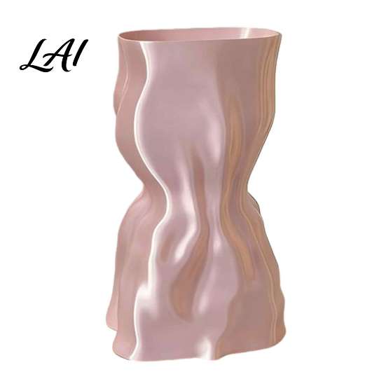 Minimalist Vase for Flowers 3D Printed Flower Vase Modern Living Room Unique Floral Vessel Bedroom Home Decor Creative Arrangement Artificial/Dried