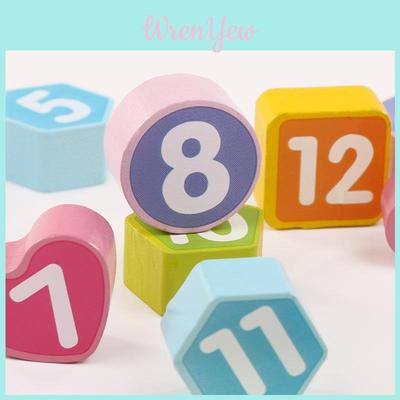 Children's Educational Wooden Digital Animal Clock Blocks With Premium Quality Craftsmanship