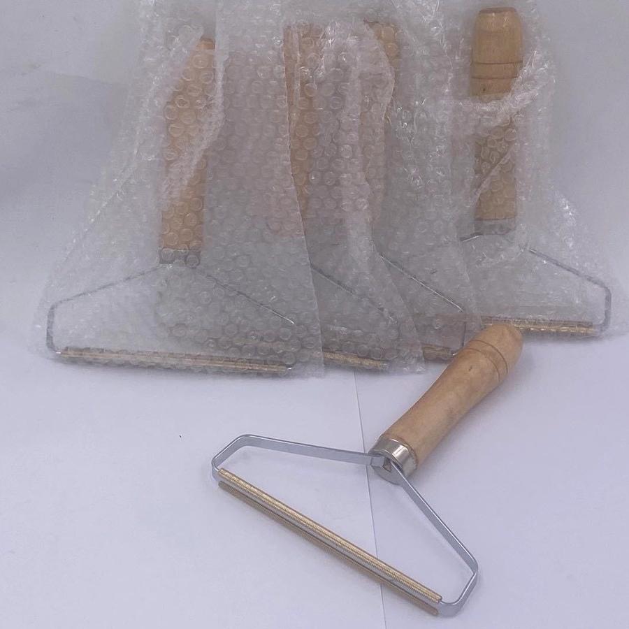 

Машинка для стрижки пальто, помазок для бритья, щетка для волос Hairny, ручной триммер для удаления волос, деревянная ручка, специальная для химчистки