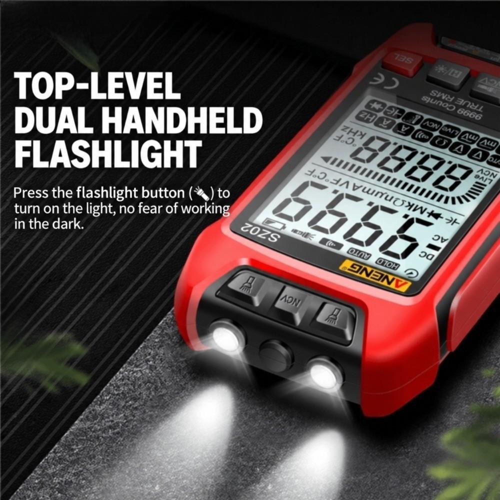 Auto Range Digital Multimeter 9999 Counts Electrical Capacitance Meter Industrial Maintenance