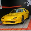 Simulation RX-7 Alloy Car Model Ornaments Acousto-optic Four-door Steering Shock-absorbing Toy Car