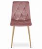 LIBRA Chair - Pink Velvet / Wood Color Legs X 2