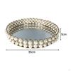 Cosmetic Makeup Tray Serving with Side Bars European Style Creative Ornate Decorative Mirror