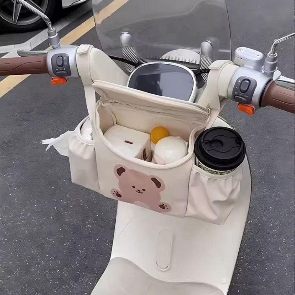 Cartoon Handlebar Storage Bag Front Mounted Storage Bag For Motorcycles Electric Vehicles Bicycles