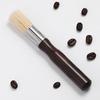 10pcs Wooden Coffee Brush Grinder Cleaning Tools Soft Pig Hair Solid Wood Brushes Espresso Machine Cleaner Kitchen Accessories