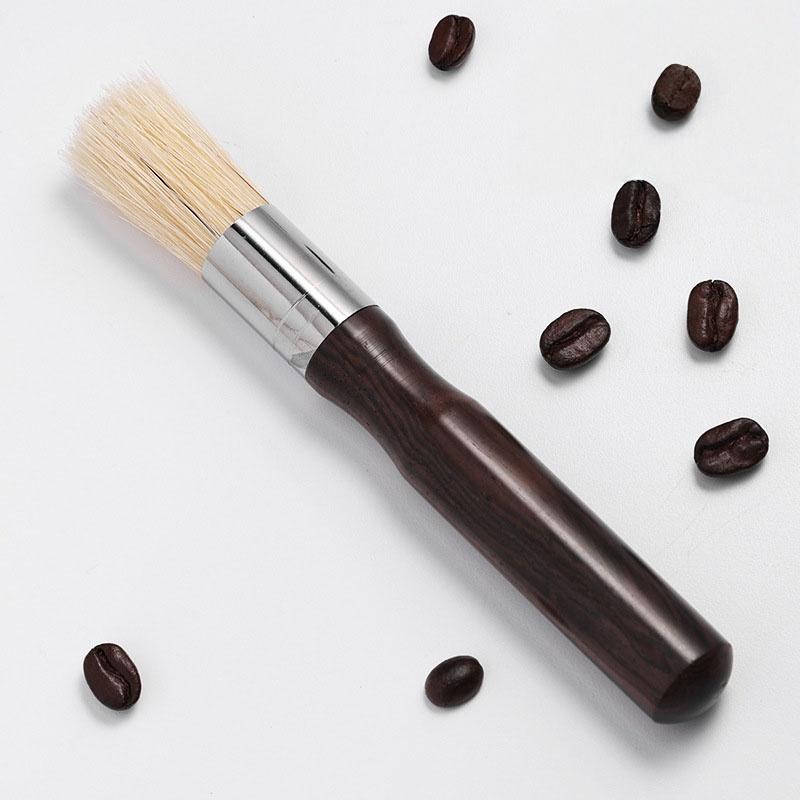 10pcs Wooden Coffee Brush Grinder Cleaning Tools Soft Pig Hair Solid Wood Brushes Espresso Machine Cleaner Kitchen Accessories