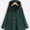 Damen Herbst- und Winter-Mittelmantel mit Kapuze, Lässige Warme Damen Baumwollwattierte Jacke Oberteile