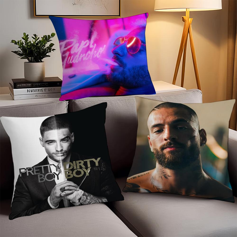 Classic Singer M-Maluma Muisc Pillow Case Office Cushions Suitable For Sofa Car Bedroom Decorative Cushion Cover