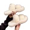 Internet-Promi Schuhe Winter flauschige Hausschuhe Damen 2025 Herbstmodelle dicksohlige flauschige Outdoor-Bekleidung flauschiger Mopp Mode Zuhause Plüsch Baumwollmopp Baumwoll