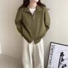 Korean Double-zipper Sweater Cardigan Jacket for Women, New Autumn and Winter Style, Laid-back Style, Soft and Loose Solid Color Knitted Sweater Top