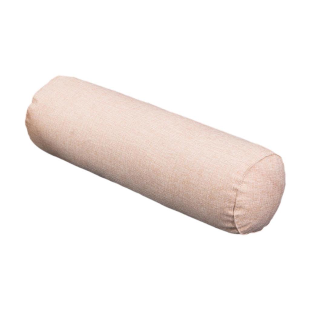 Round Pillow Bolster Cushion Throw Pillow Roll Neck Pillow for Home Fitness Yoga