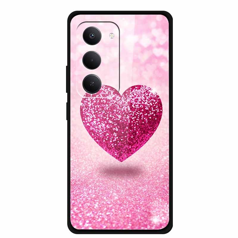 For Redmi 15 5G Case 6.9" 25057RN09E Tempered Glass Hard Covers For Redmi 15 4G 2025 Luxury Phone Cases Protective Bumper Fundas