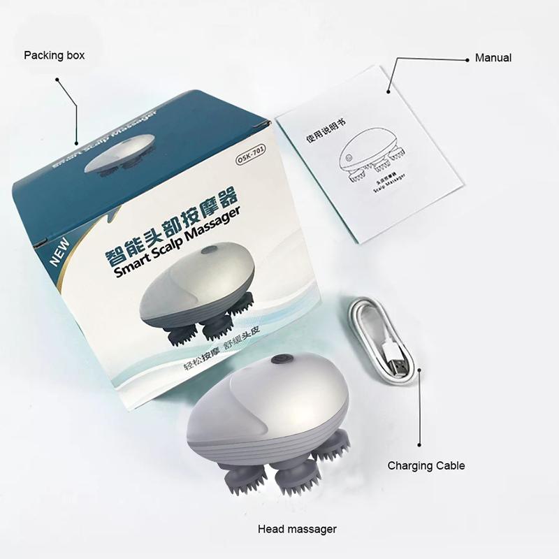 

Массажер для кожи головы и волос Электрический Уход за здоровьем Антистресс Расслабление Массаж тела Глубокий Здоровье Ткани Предотвращение Массаж тела