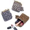 New Arrival Square Leopard Print Leather Small Purses Women's Portable Coin Money Wallets Earphone Lipstick Pouch Card Holders