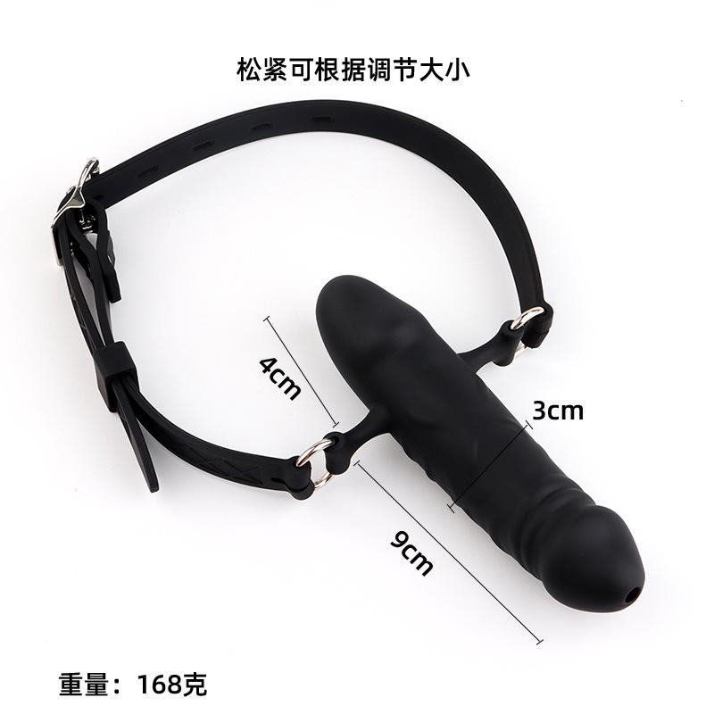 Silicone Ball Open Mouth Gag Penis Gag Bondage Restraints Adult Game Oral Fixation  Stuffed Slave Sex Toy for Couple