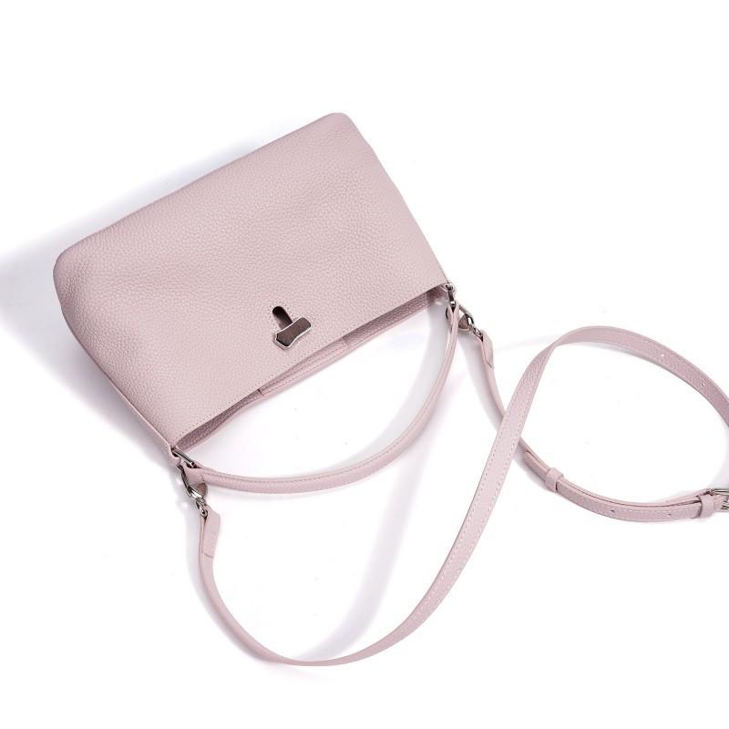 2026 Bag Leather Portable Bucket High-end Commuting Shoulder Niche Fashionable Exquisite Cross-body