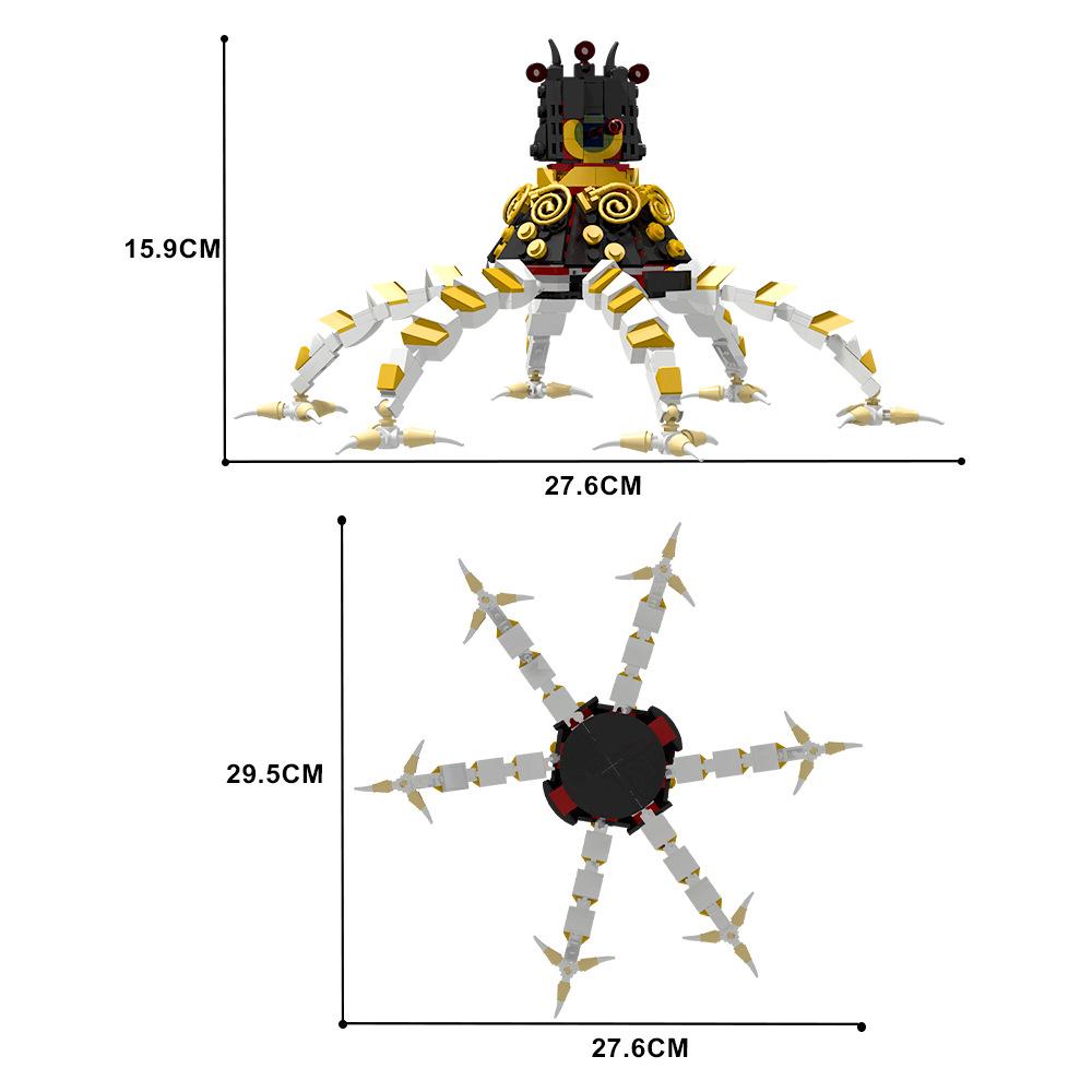 MOC Ruins Guardian Model Building Blocks Game Character Action Figure Construction Bricks Educational Toys Birthday Gift