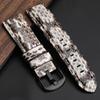 Handgefertigtes Python-Leder-Uhrenarmband 20 22 24 26MM, Kompatibel Mit Für PAM111 441 Blau Grün Grau Und Weiß Herrenarmband