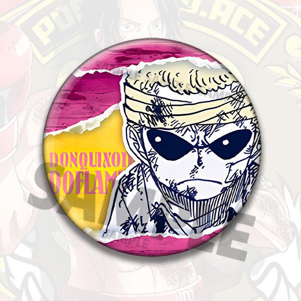 One Piece Anime Badge Pins Luffy Ace Law Childhood Cartoon Brooch Keychain Shiny Film Button Accessories Merchandise Collection