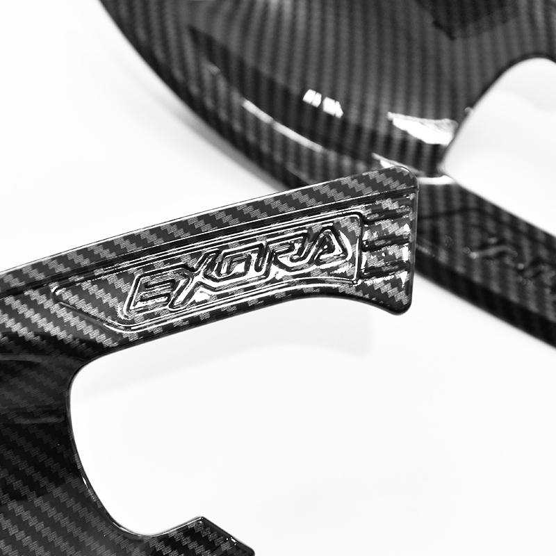 For Proton Exora 2009- Car Door Handle Bowl Cover,black Carbon Fiber Cover Trim 2018 2011 2012 2013 2014 2015 2016 2017