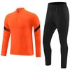 Long Sleeve Half-Zip Soccer Training Set Kids Adults Winter Sportswear Running Fitness Outfit