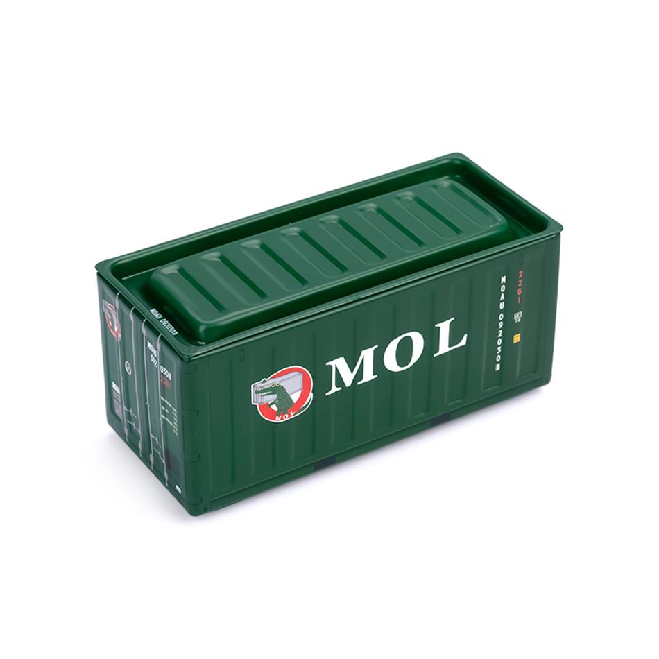

Mini Container Model Miniature Storage Iron Box Desktop Creative Decoration Collect Small Item Mini Iron Storage Box Kids Gifts no dolls