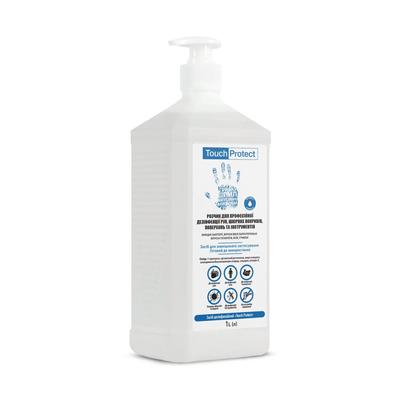 Ellerin, vücudun, yüzeylerin ve aletlerin dezenfeksiyonu için antiseptik solüsyon Touch Protect 1 l