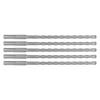 5pcs Carbide Tip Rotary Hammer Bit Double Flute Spiral Concrete Drill Bit Kit  For Concrete