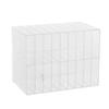 Mark Pen Storage Box Acrilico trasparente Doppio strato 18 scomparti Desktop Art Marker Pen Matita Divisore Organizzatore Forniture per la casa