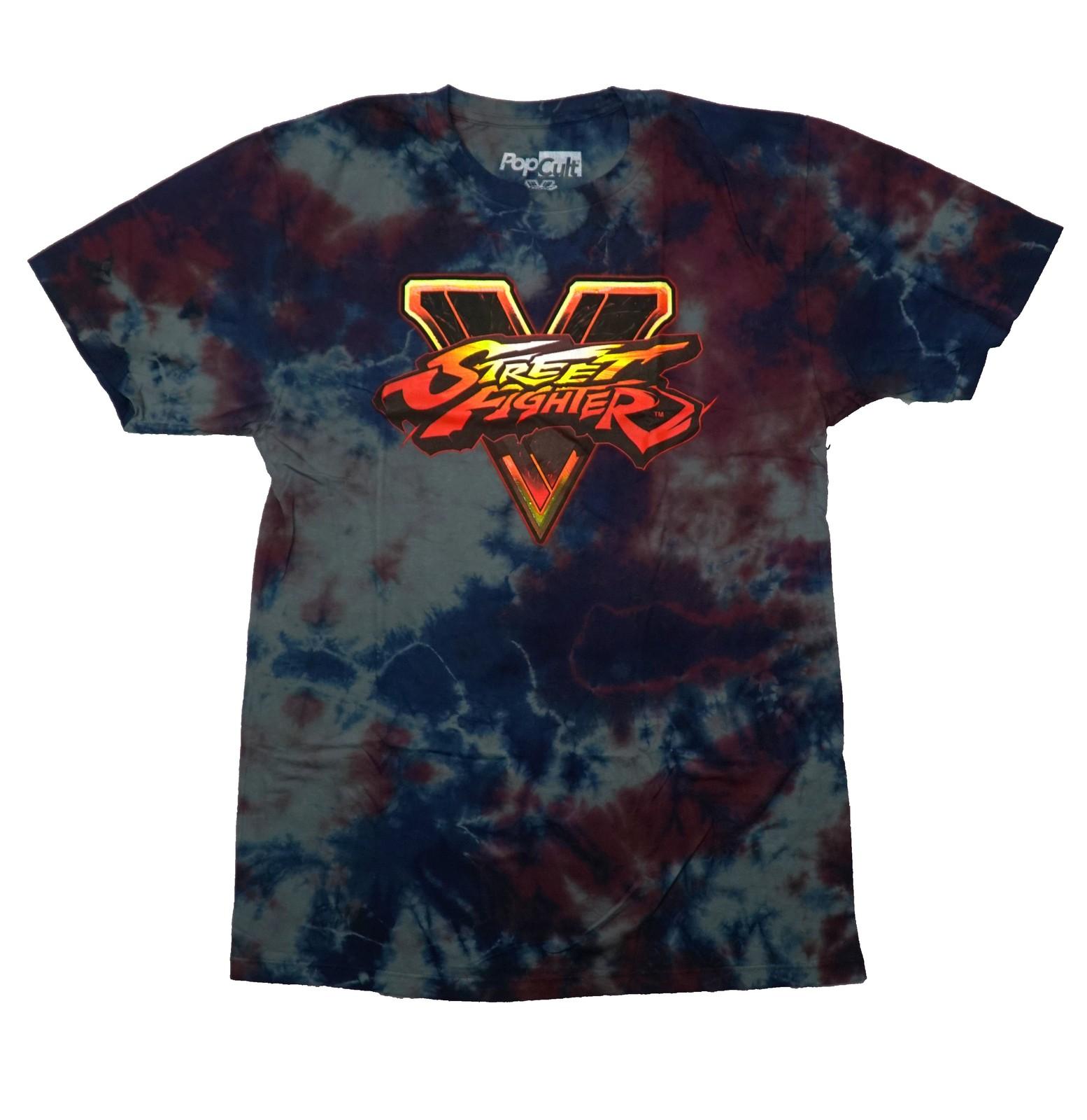 Street Fighter V New Adult T-Shirt - Logo Tie Dye S