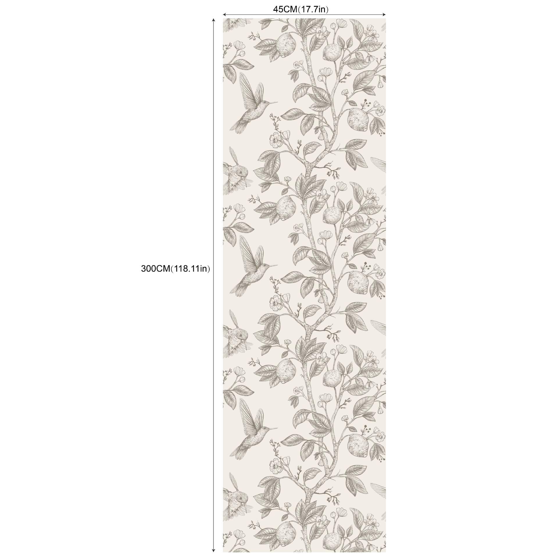 

Самоклеящиеся обои для гостиной и спальни (Цветы и птицы Зеленое растение) RW249