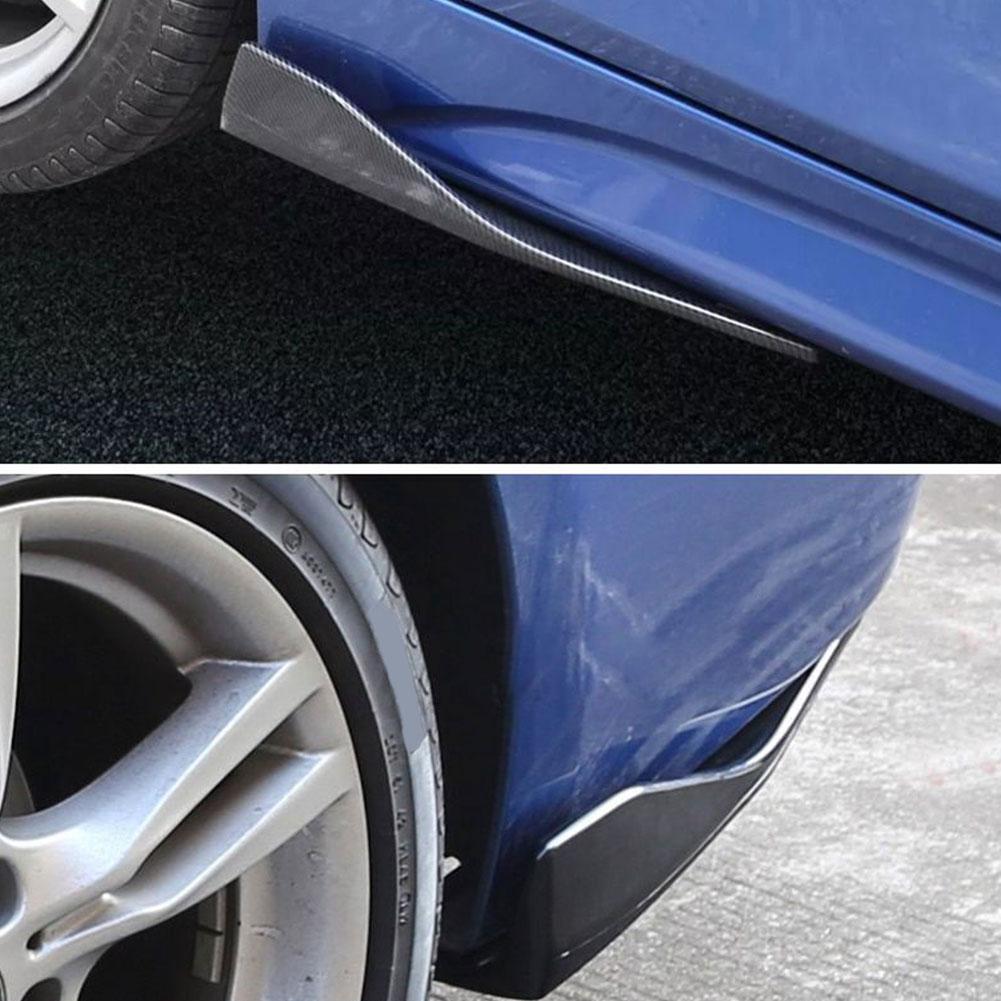 1 Pair Universal Car Rear Bumper Lip Trim Protector Car Side Skirt Cover Car Corner Bumper Guards with Screws