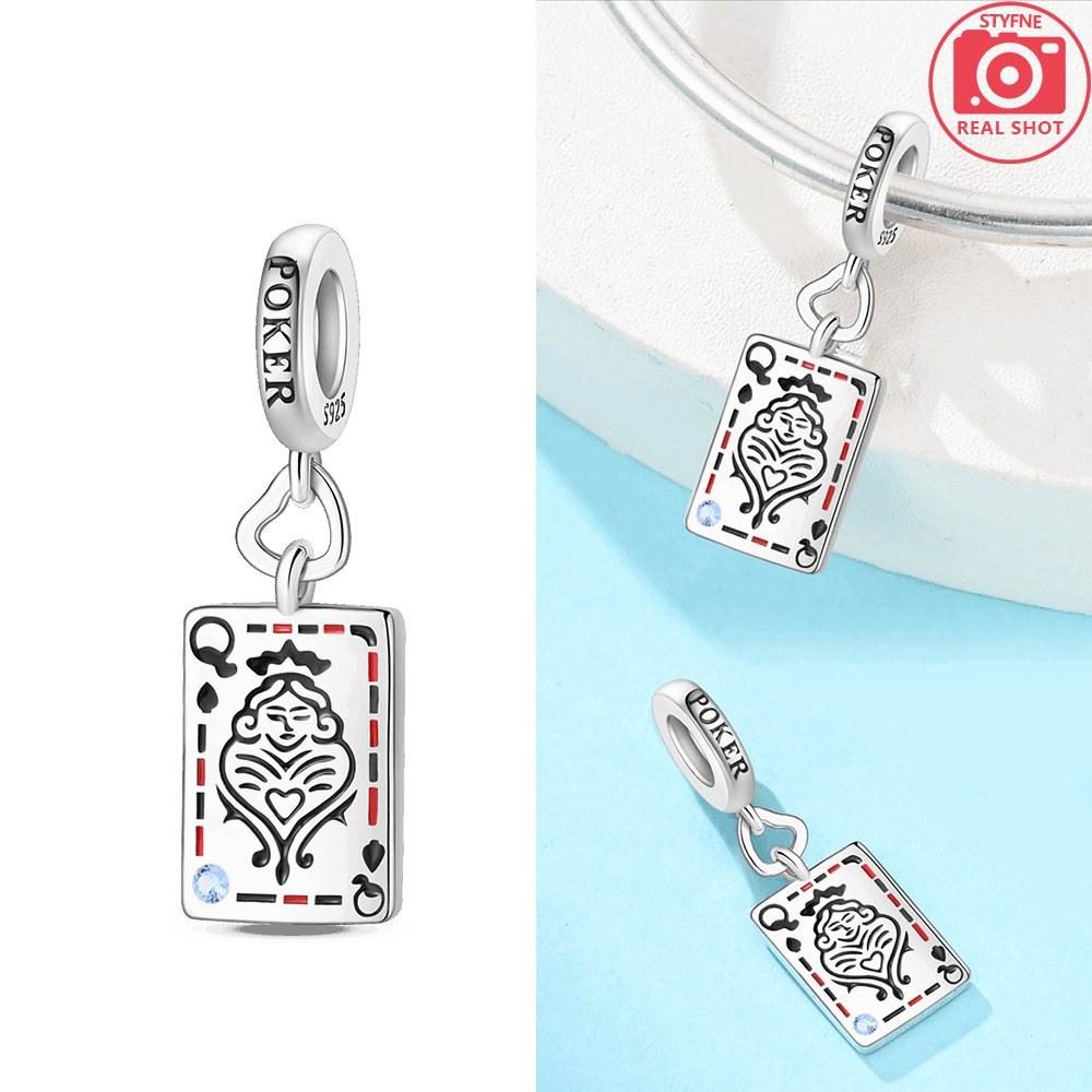 Pendentif Carte de Poker Couleurs Cuivrées Pour Breloques Couleurs Cuivrées Bracelet Original Pour la Fabrication de Bijoux