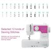 DIY 12 Stitches 11.61''x5.11''x10.03'' Household Tailor Clothes Mini Desktop Electric Sewing Machine