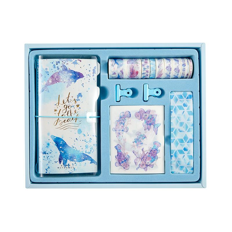 

Сделай сам Скрепки из бумаги васи-ленты Наклейки Подарочная коробка Журнал Блокнот для путешественника Набор справочников Личный дневник Планировщик Принадлежности для девочек C