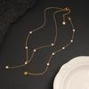 Elegant Zircon Necklace and Bracelet Set for Women – Versatile, Fashionable, and Exquisite