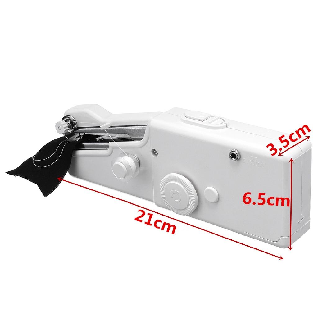 Mini Portable Household Hand Sewing Machine 10 Line Coils Quick Stitch Sew Needlework Cordless Clothes Electronic Sewing Machine DC 6V