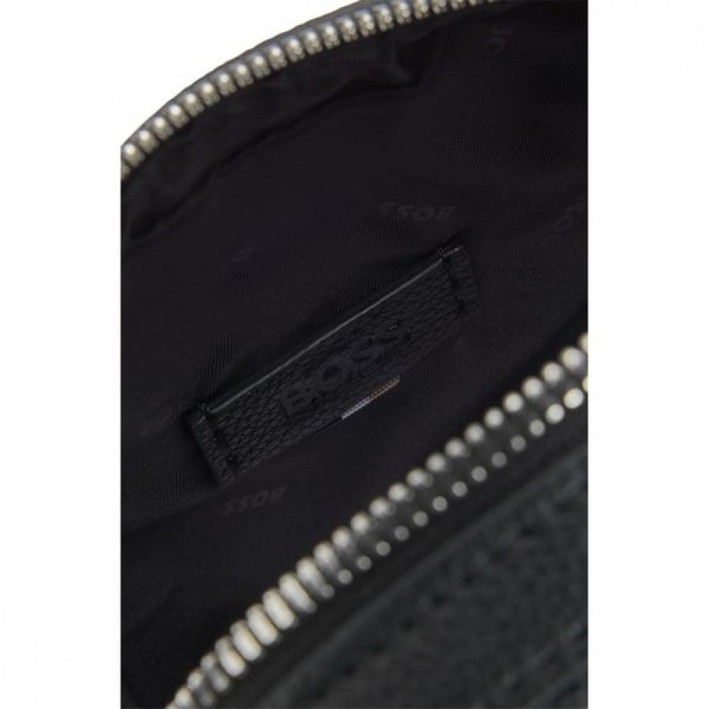 BOSS Three Pocket Logo Reporter Bag Black  Sp25 