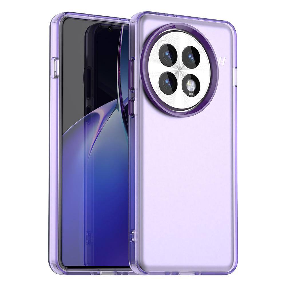 

For OnePlus 13 Case PC+TPU+PET Matte Anti-Drop Phone Back Cover Purple