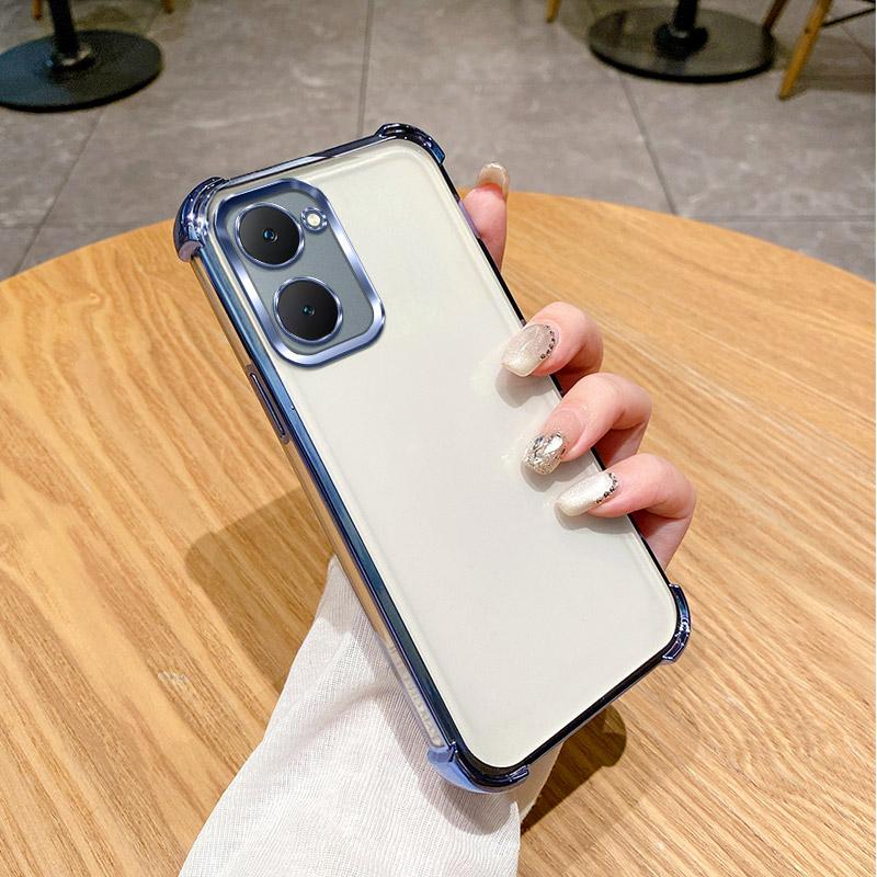 

Для vivo Y28s Чехол vivo Y18 Чехол vivo Y03 Чехол для телефона vivo Y03T Y18E Y18i Y18S IQOO Z9 lite Y18 Защитный чехол Прозрачный гальванический For vivo Y03