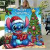 1pc Stitch Printing Blanket - Soft, All-Season Throw for Office Blanket,Personalized Gift with Adorable Cartoon Design