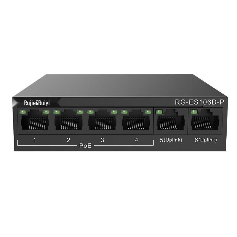 

Ruijie RG-ES106D-P V2 6-Port Unmanaged PoE Switch