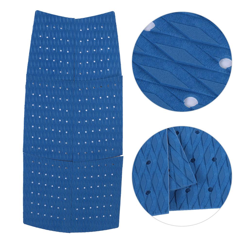 6PCS EVA Anti Slip Full Deck Grip Surfboard Boat Yacht Traction Pad Mat Decoration (Blue)