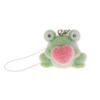 1 Stück Flauschiger Niedlicher Liebe Frosch DIY Handykette Taschenanhänger Ohrringe Autoanhänger