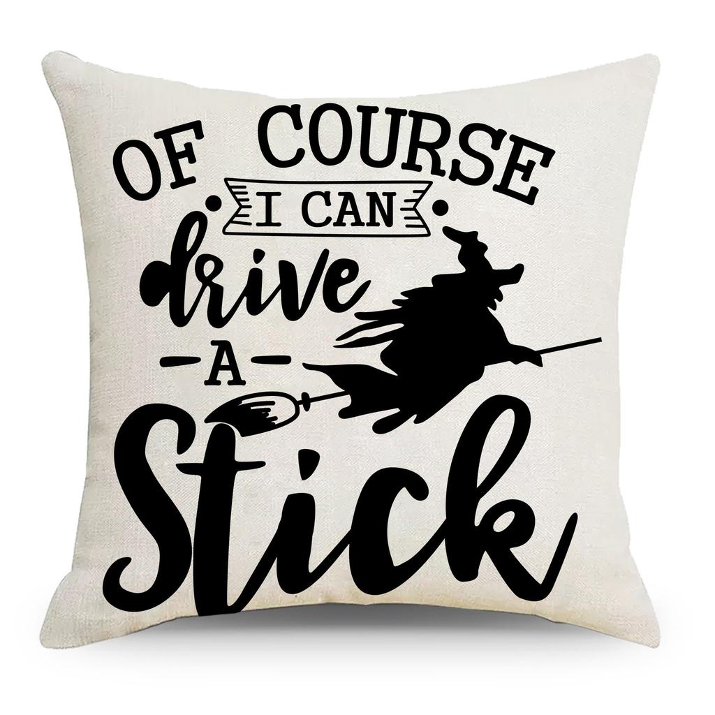 Halloween Cushion Cover 45x45 Pillowcase pumpkin witch car Printed Sofa Cushions Decorative Pillowcover Home Decor Pillow case